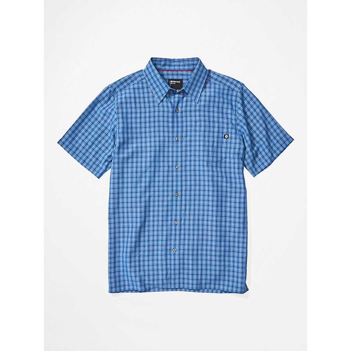 Marmot Men&#39;s Eldridge Short Sleeve Shirt Varsity Blue