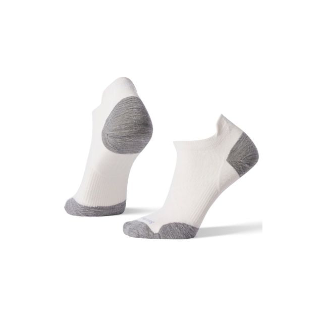 Smartwool Women&#39;s PhD Run Ultra Light Micro Socks White-Light Gray