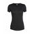 Icebreaker Women's Cool-Lite Sphere Short Sleeve Low Crewe Black Heather