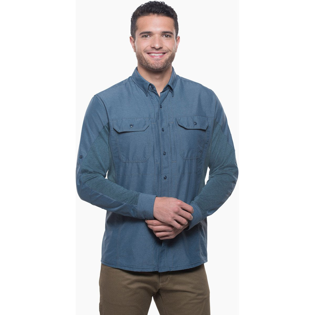 Kuhl Men's Airspeed Long Sleeve Pirate Blue