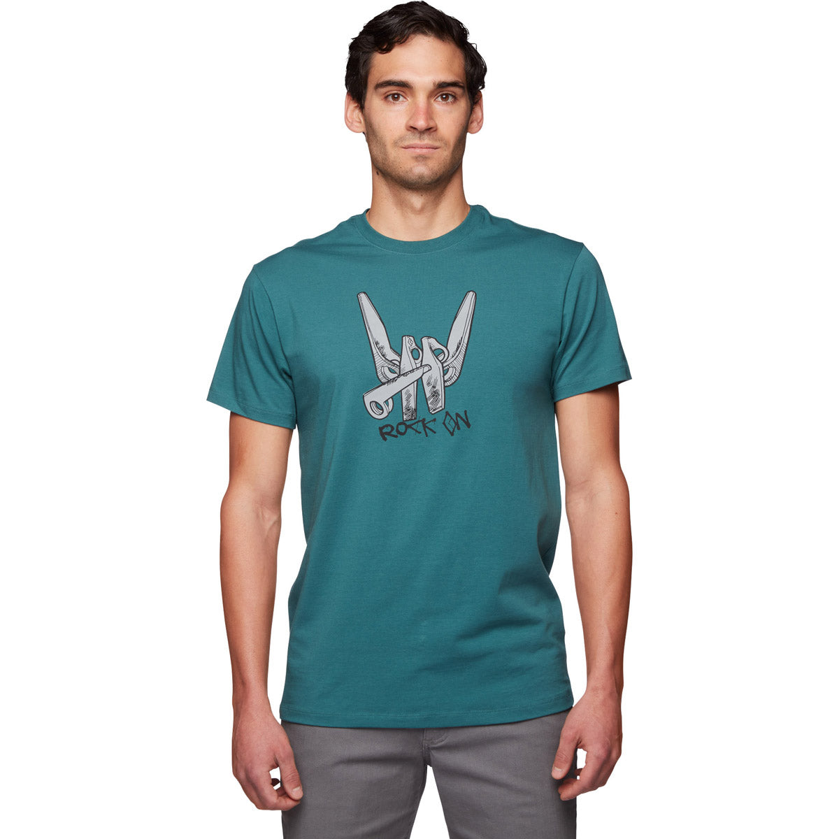 Black Diamond Men's Rock On Tee Raging Sea