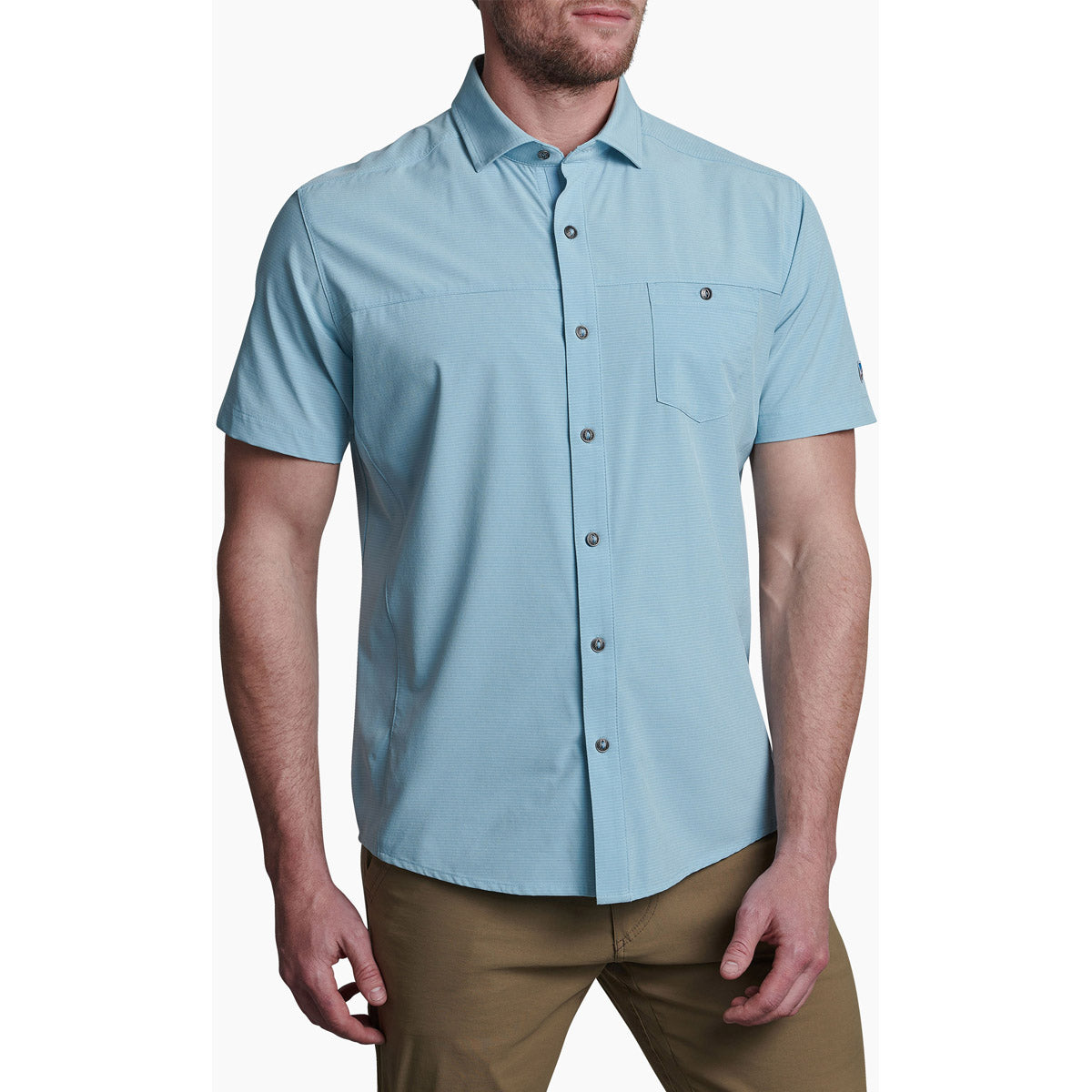 Kuhl Men&#39;s Optimizr Short Sleeve Carolina Blue