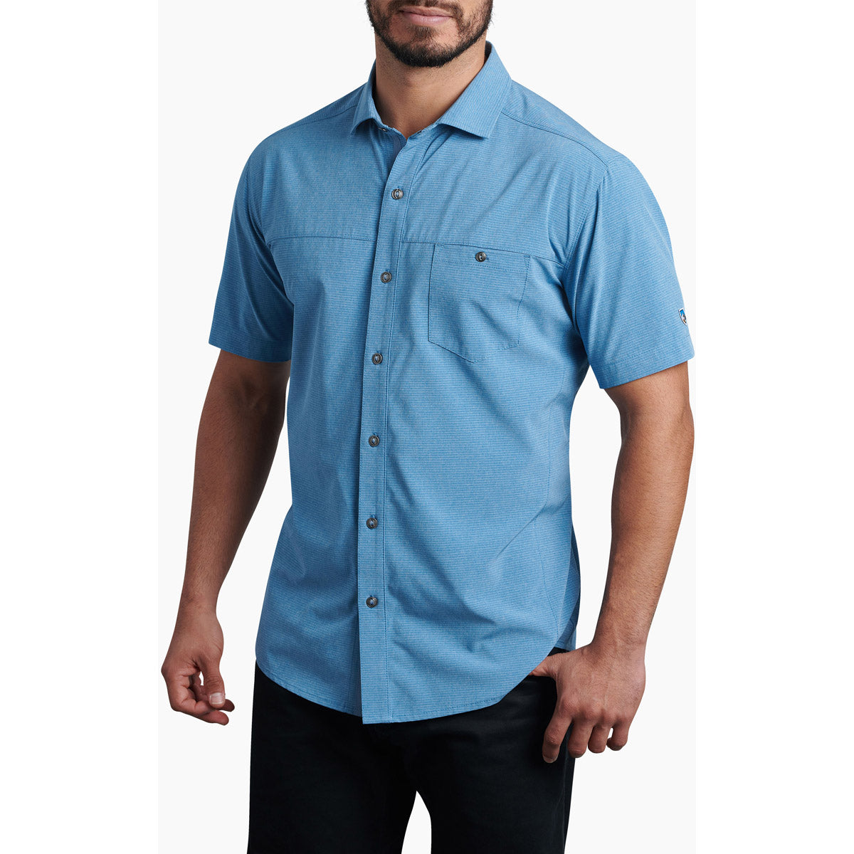 Kuhl Men&#39;s Optimizr Short Sleeve arin Blue / M