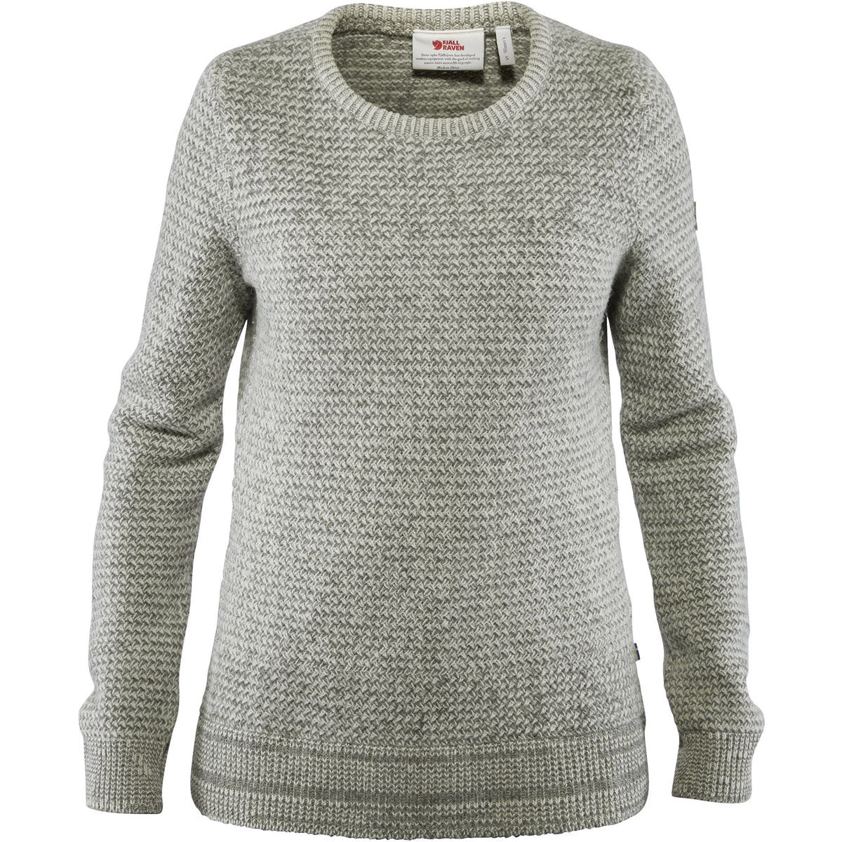 Fjallraven Women&#39;s Ovik Structure Sweater Egg Shell-Grey