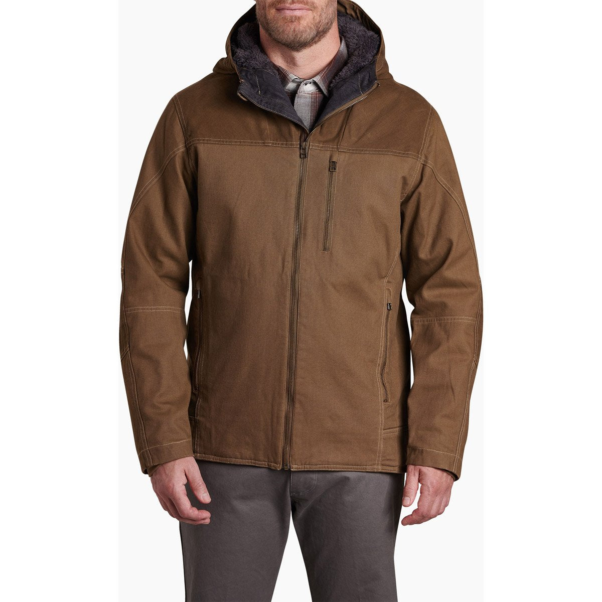 Kuhl Men&#39;s Law Fleece Lined Hoody Dark Khaki