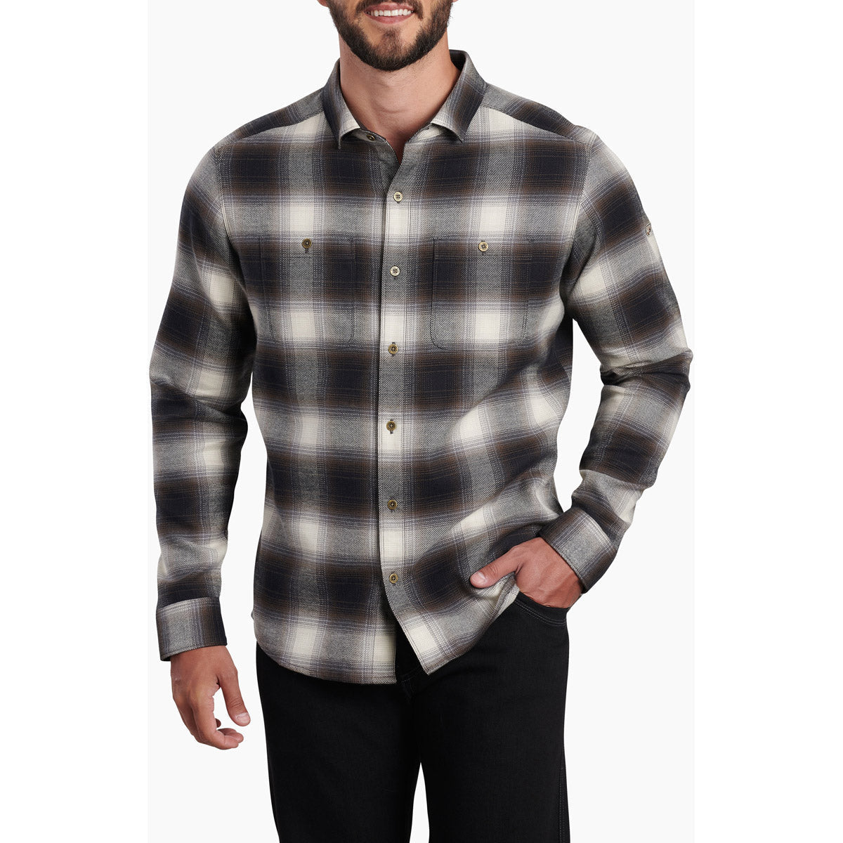 Kuhl Men's Law Flannel Long Sleeve Forged Iron
