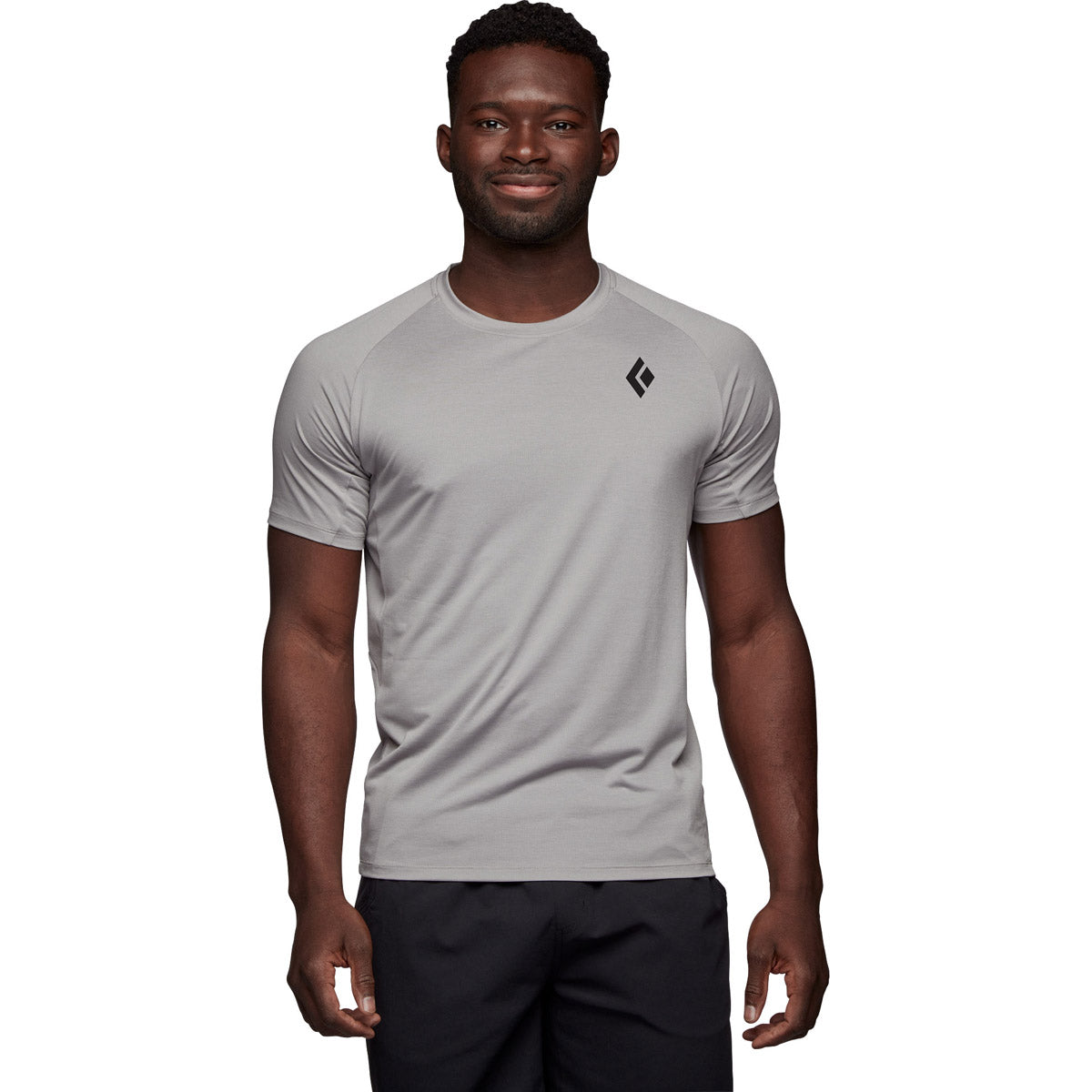 Black Diamond Men&#39;s Lightwire Short Sleeve Tech Tee Pewter
