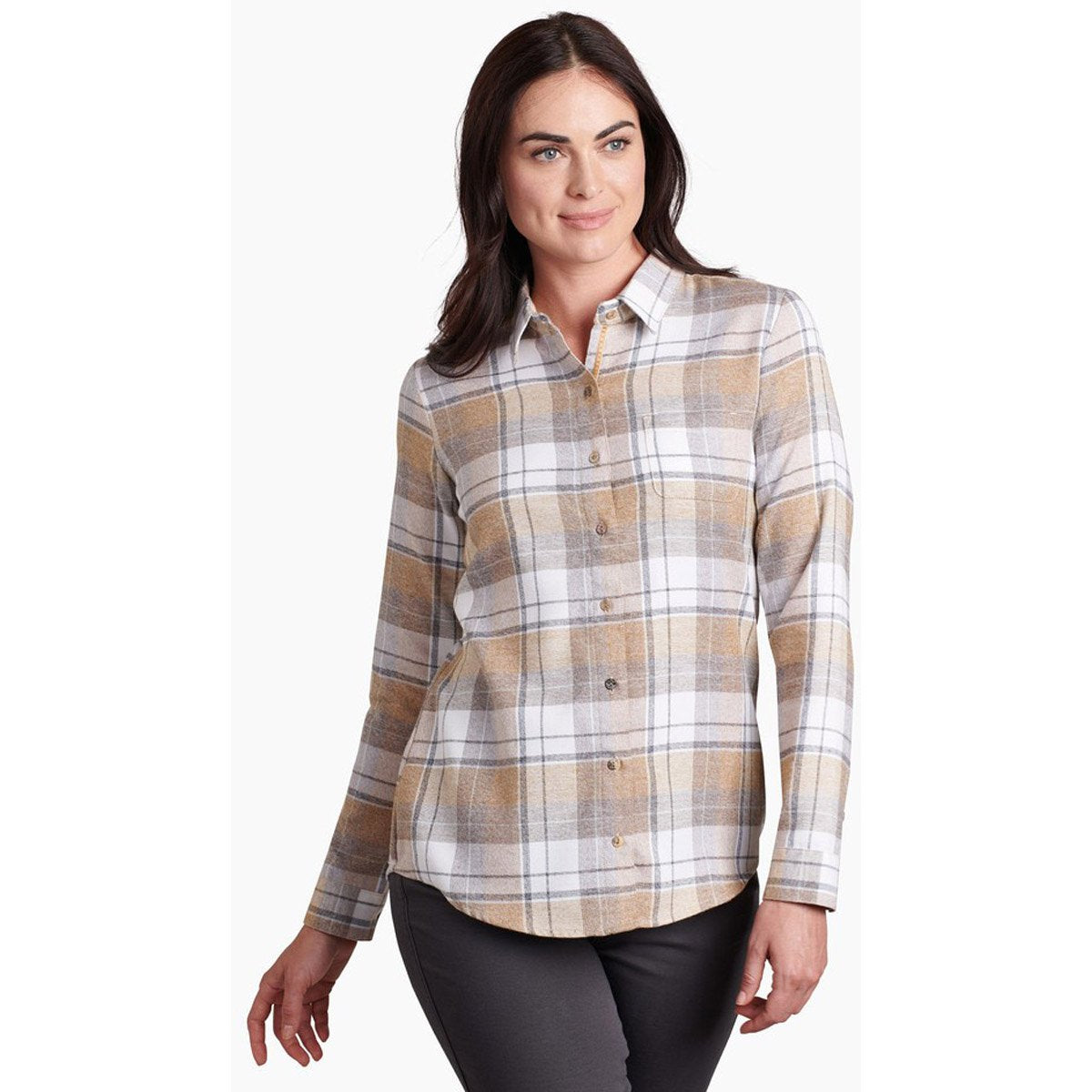 Kuhl Women&#39;s Kamila Flannel and Dune / S