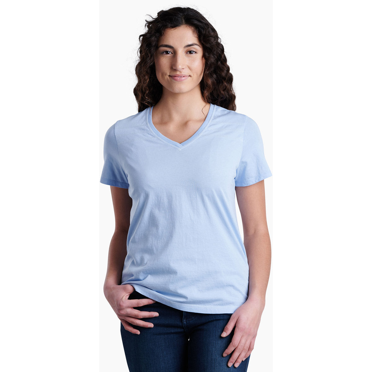 Kuhl Women&#39;s Arabella V-neck SS Hydrangea