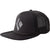 Black Diamond Flat Bill Trucker Hat Black White