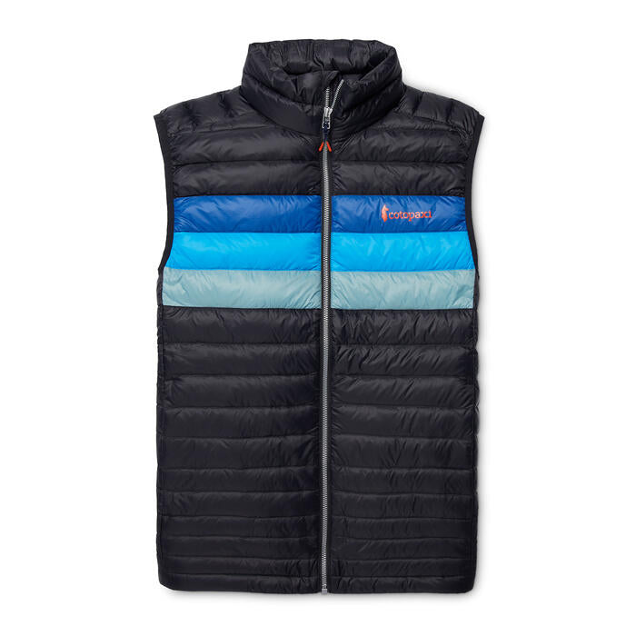 Cotopaxi Men&#39;s Fuego Down Vest Black Stripes