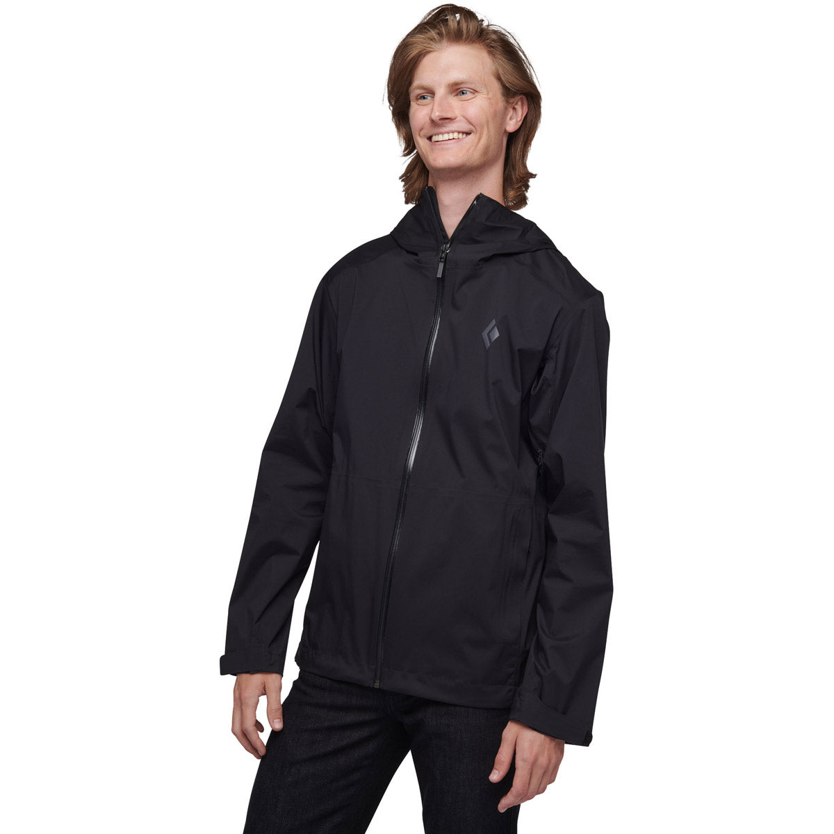Black Diamond Men&#39;s Stormline Stretch Rain Shell Black