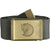 Canvas Brass Belt - 4 cm