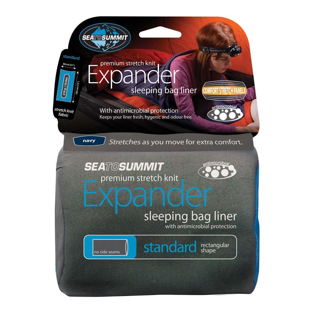 Sea to Summit Expander Travel Liner - Standard Rectangular Navy Blue