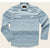 Howler Brothers Men's H Bar B Longsleeve Tidal tripe : Sterling Blue / S