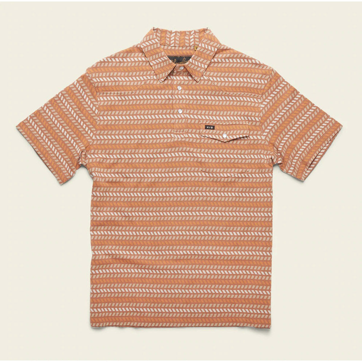 Howler Brothers Men&#39;s Ranchero Jacquard Polo Illusion Jacquard: Clay