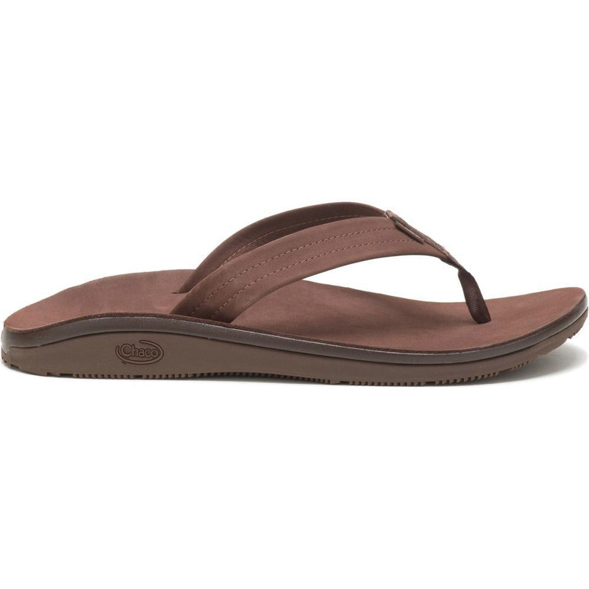 Chaco Men&#39;s Classic Flip Leather Dark Brown