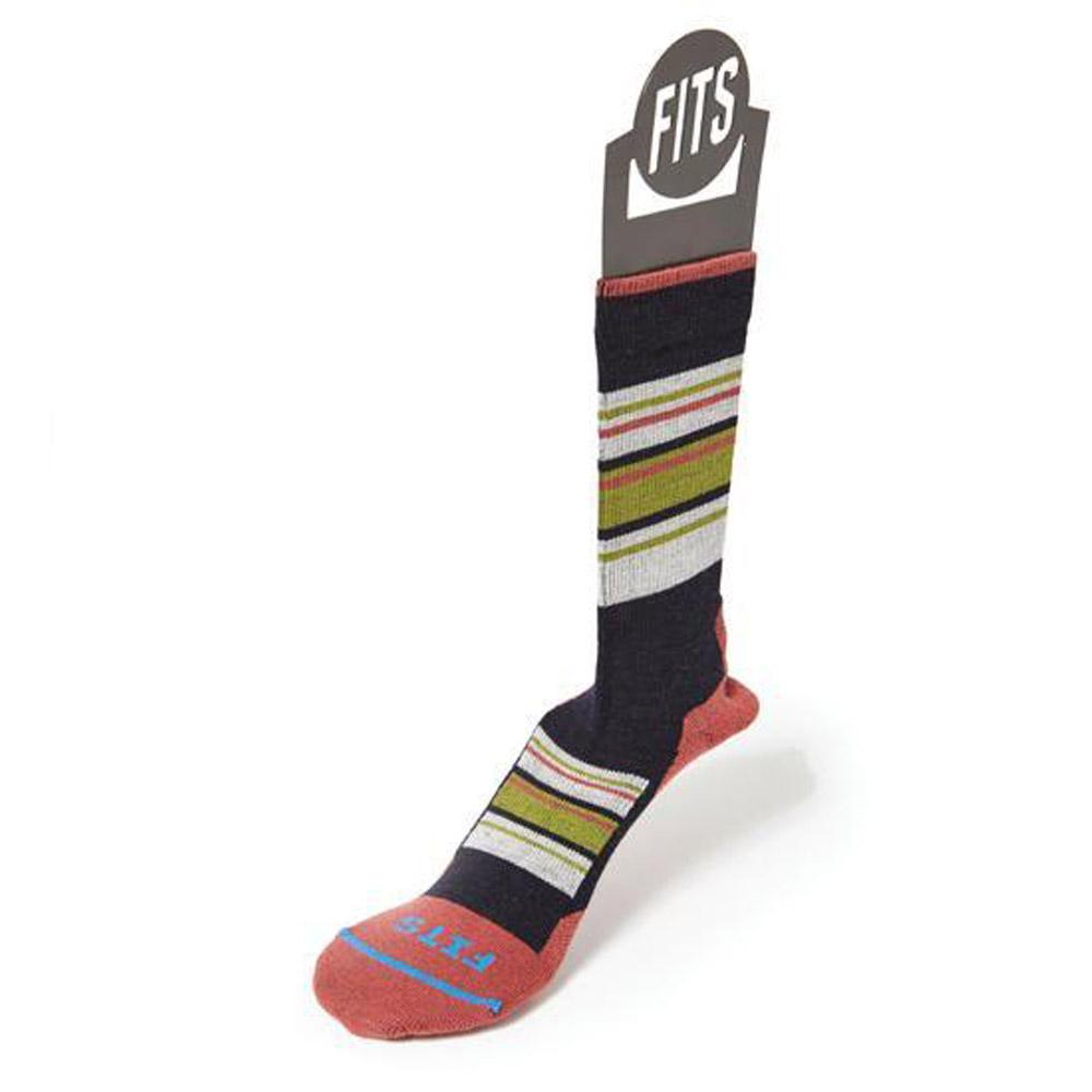 Fits Light Hiker Block Stripe Crew Socks Navy arsala / M