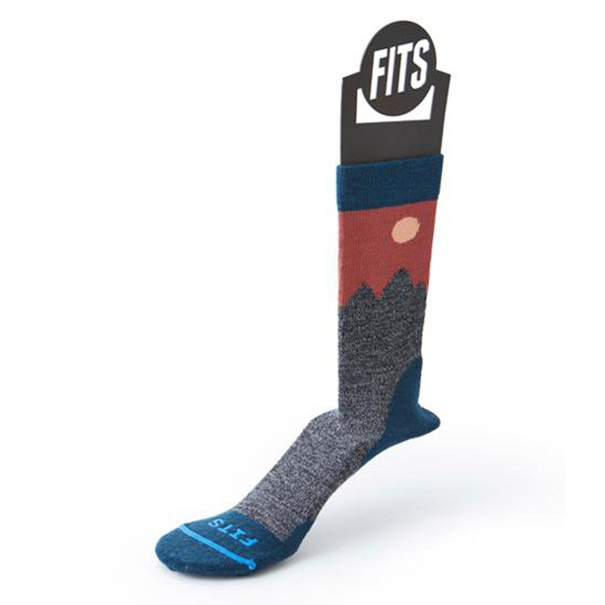 Fits Light Hiker Solid Crew Socks Reflecting Pond arsala / M