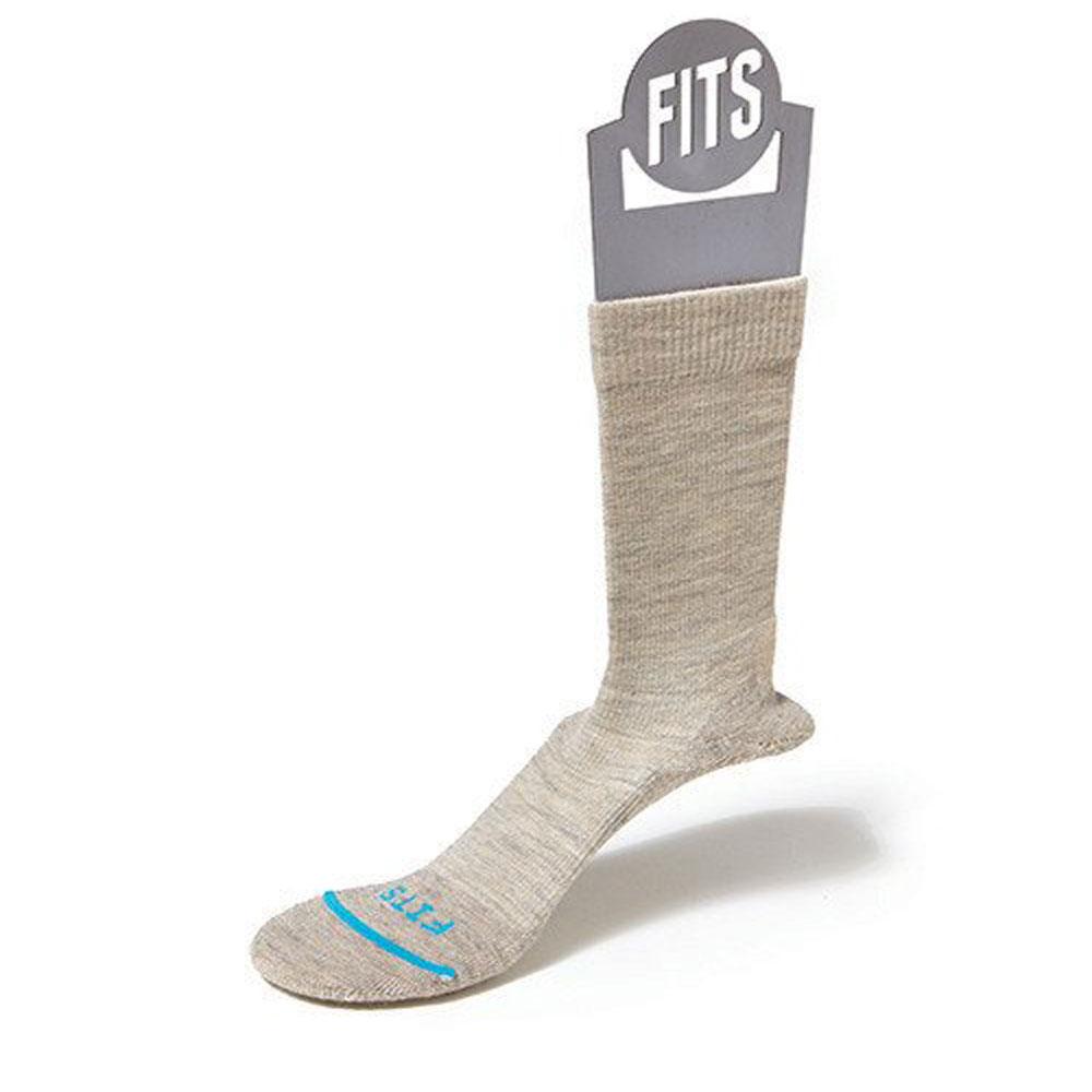 Fits Light Hiker Solid Crew Socks Stone