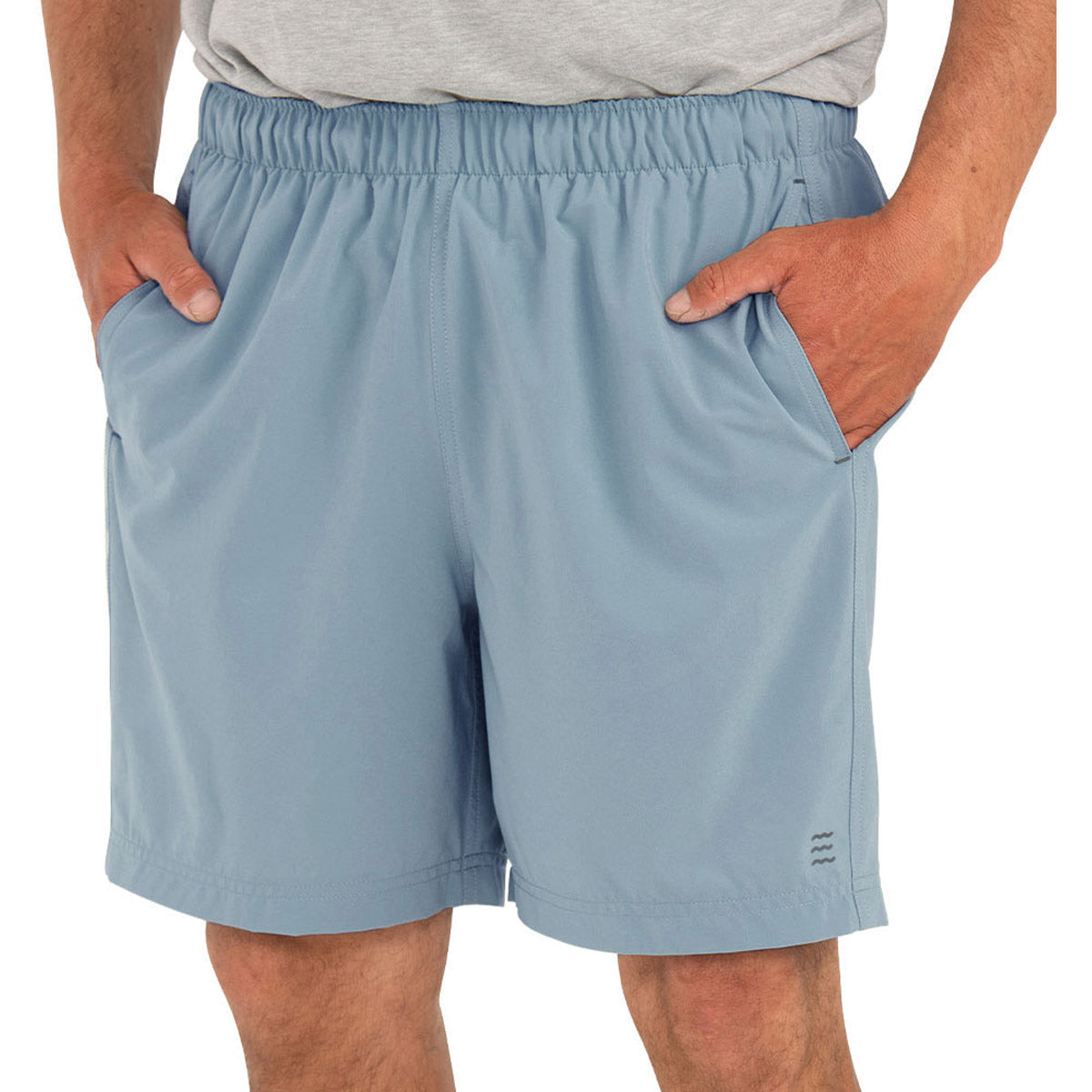 Free Fly Apparel Men&#39;s Breeze Short - 6&quot; Blue Fog