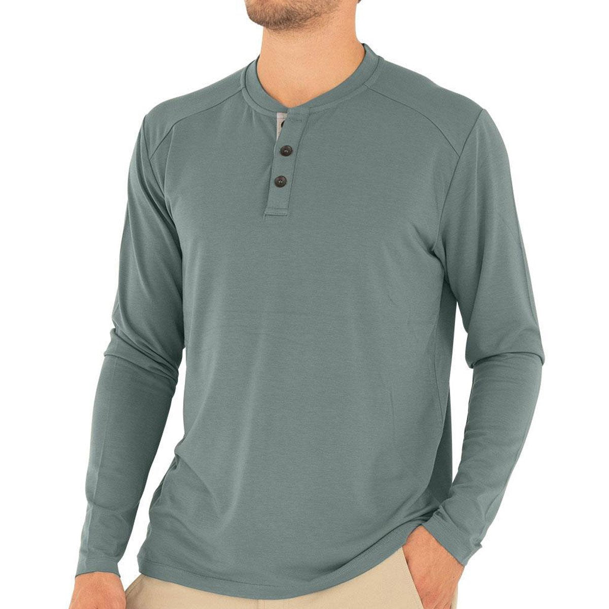 Free Fly Apparel Men&#39;s Bamboo Flex Henley Balsam