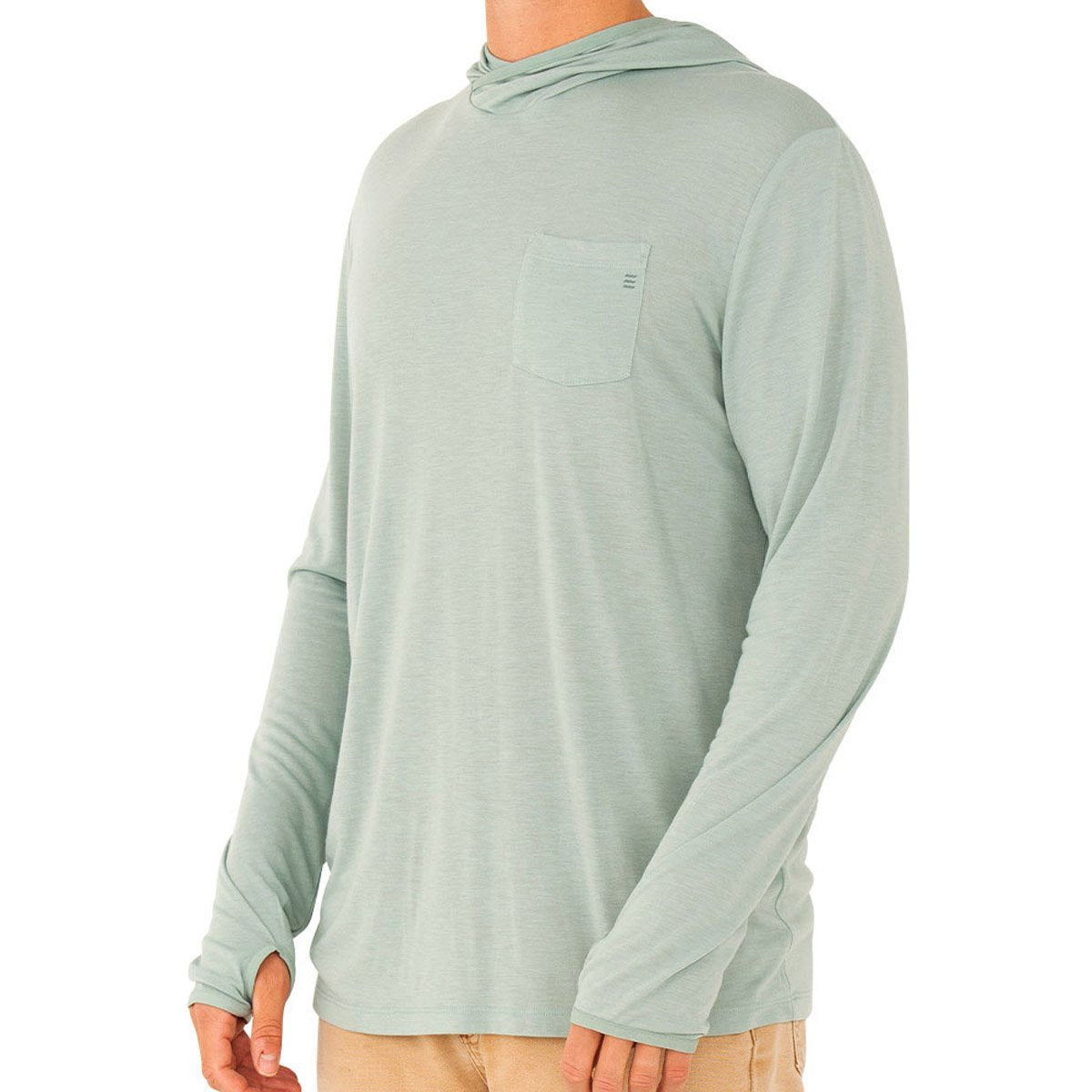 Free Fly Apparel Men&#39;s Bamboo Lightweight Hoodie Sea Glass