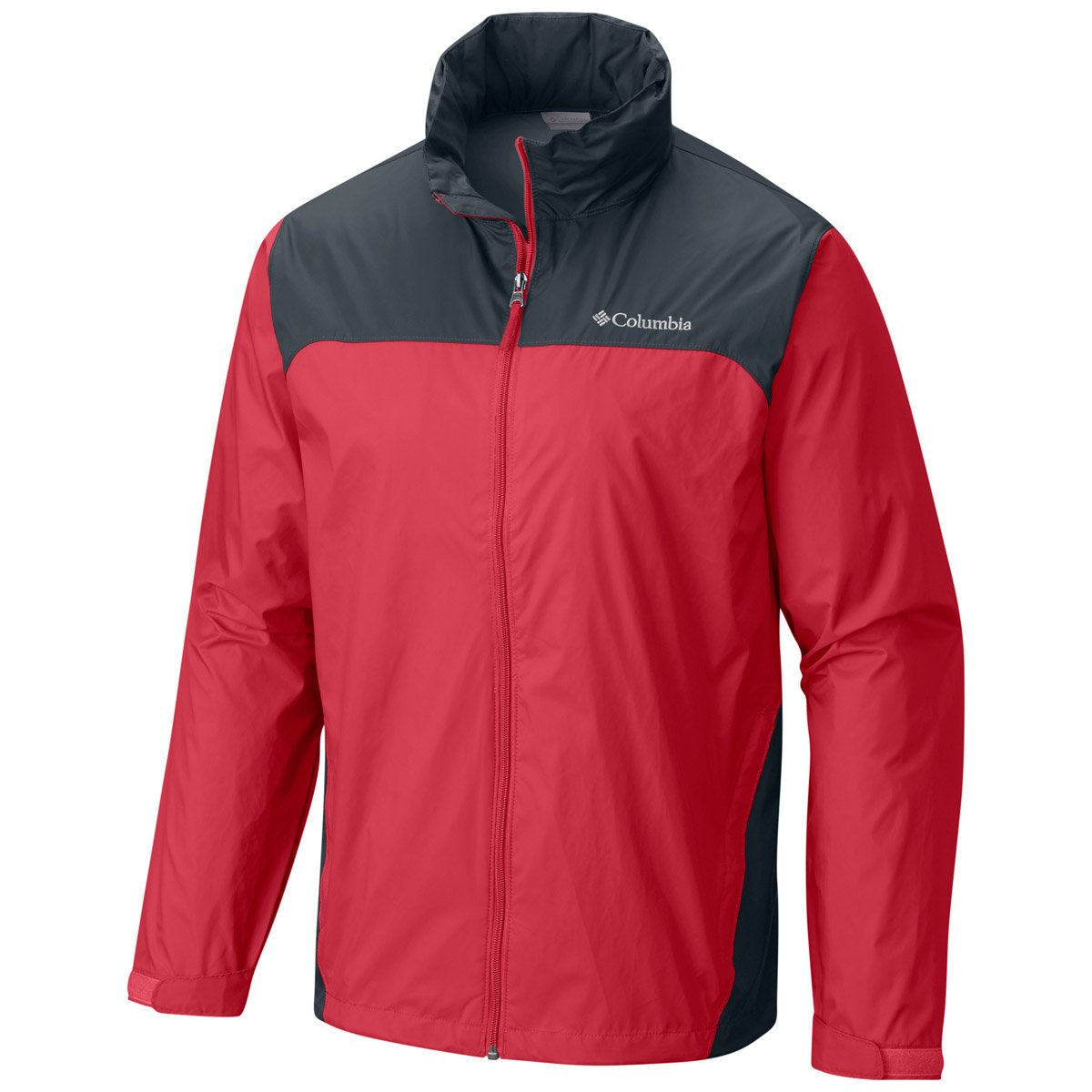 Columbia Men&#39;s Glennaker Lake Rain Jacket Mountain Red Graphite