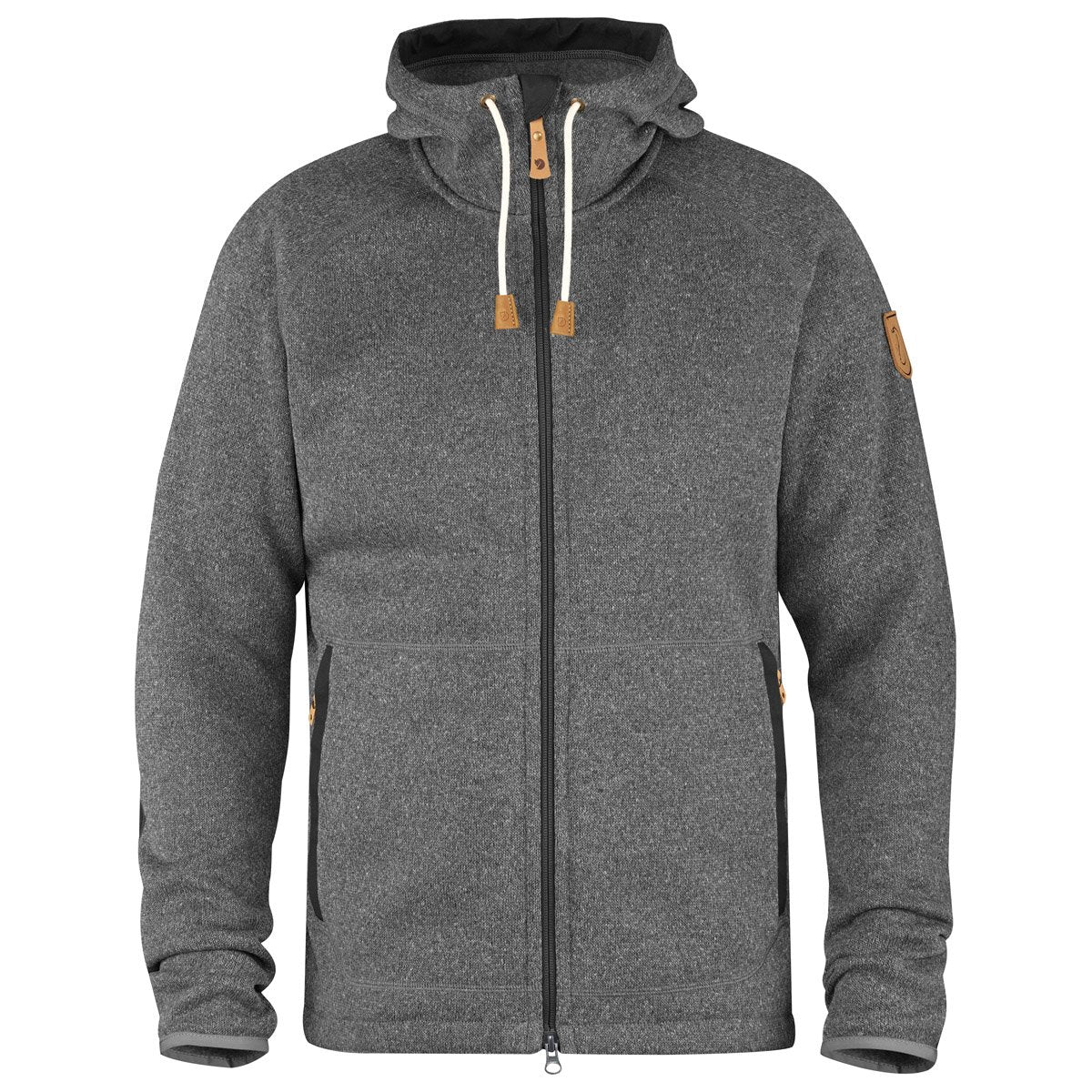 Fjallraven Men's Ovik Fleece Hoodie Dark Grey