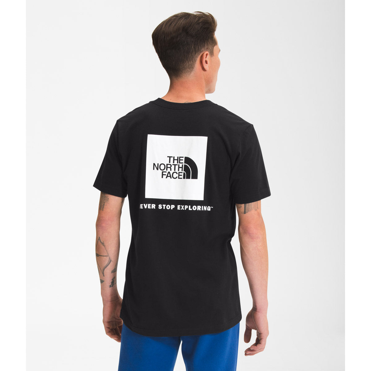 The North Face Men&#39;s Short-Sleeve Box NSE Tee TNF Black/TNF White