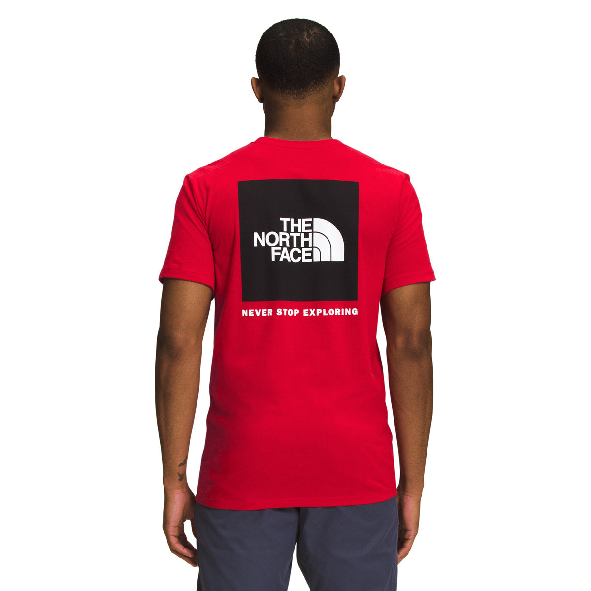 The North Face Men's Short-Sleeve Box NSE Tee TNF Red/TNF Black