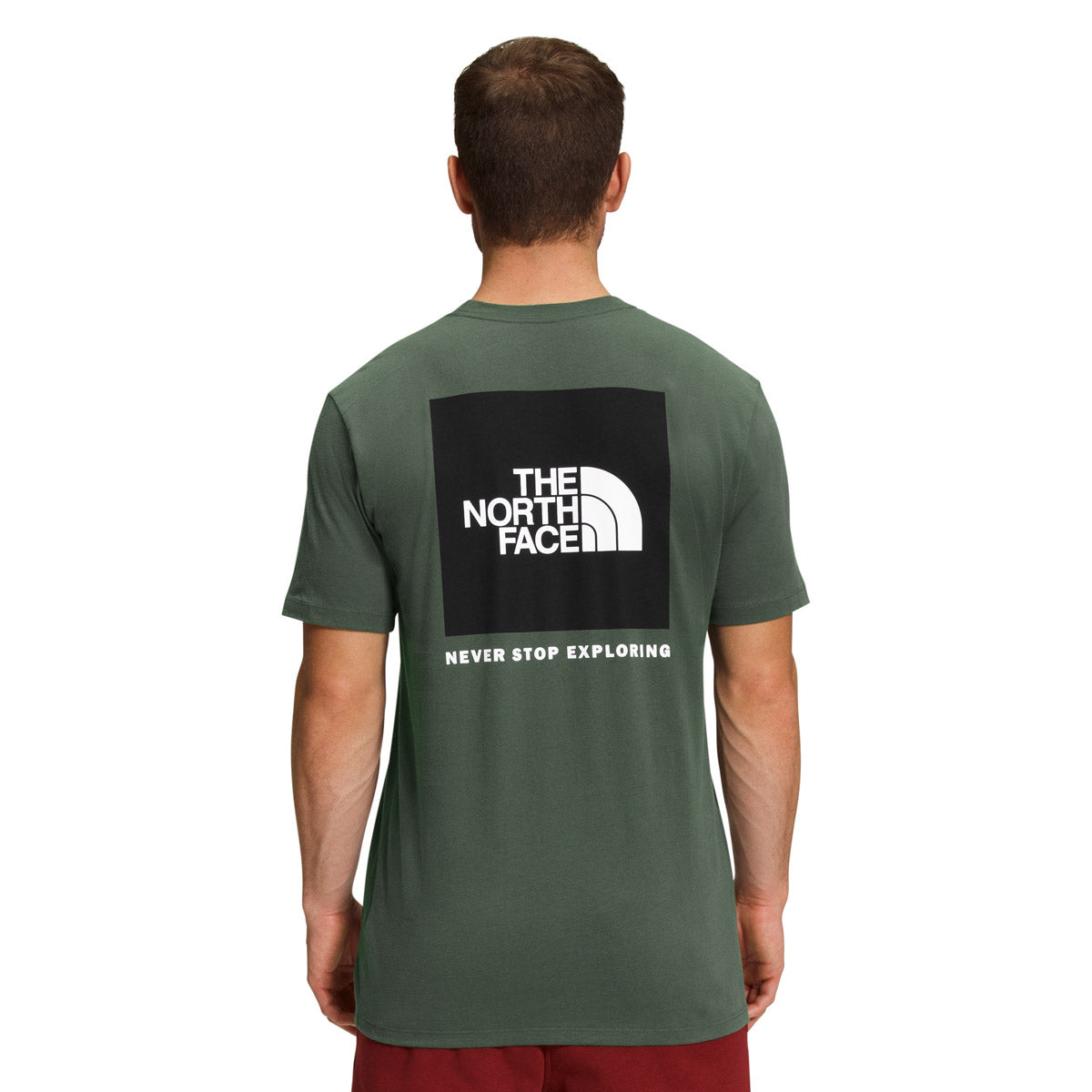 The North Face Men&#39;s Short-Sleeve Box NSE Tee Thyme/TNF Black