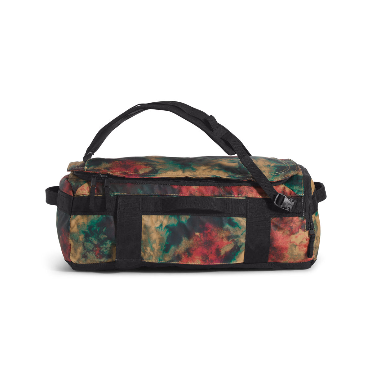 The North Face Base Camp Voyager Duffel - 32L Antelope Tan Ice Dye Print/TNF Black