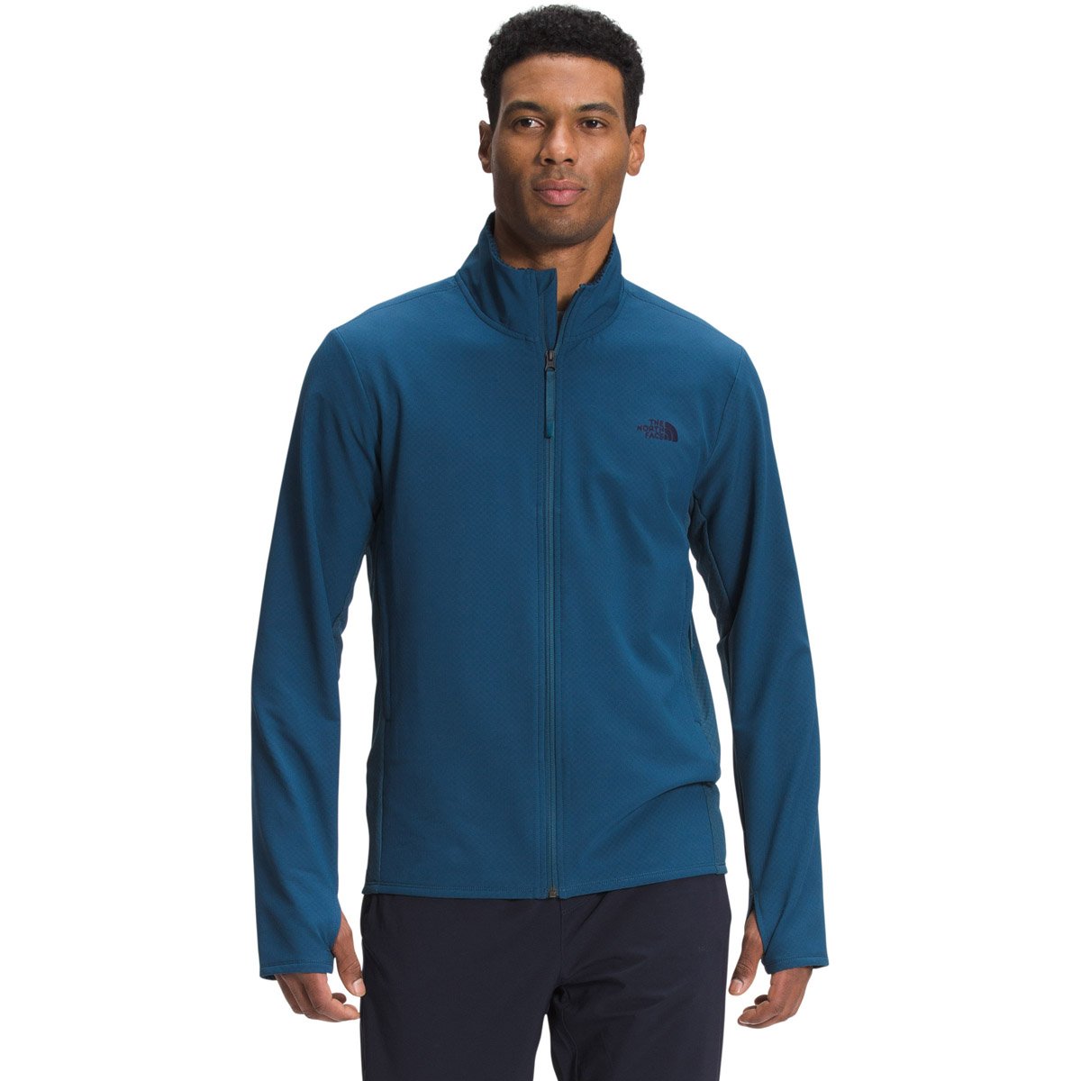 Men's Treadway Hybrid FutureFleece Full Zip-The North Face-Monterey Blue-M-Uncle Dan's, Rock/Creek, and Gearhead Outfitters