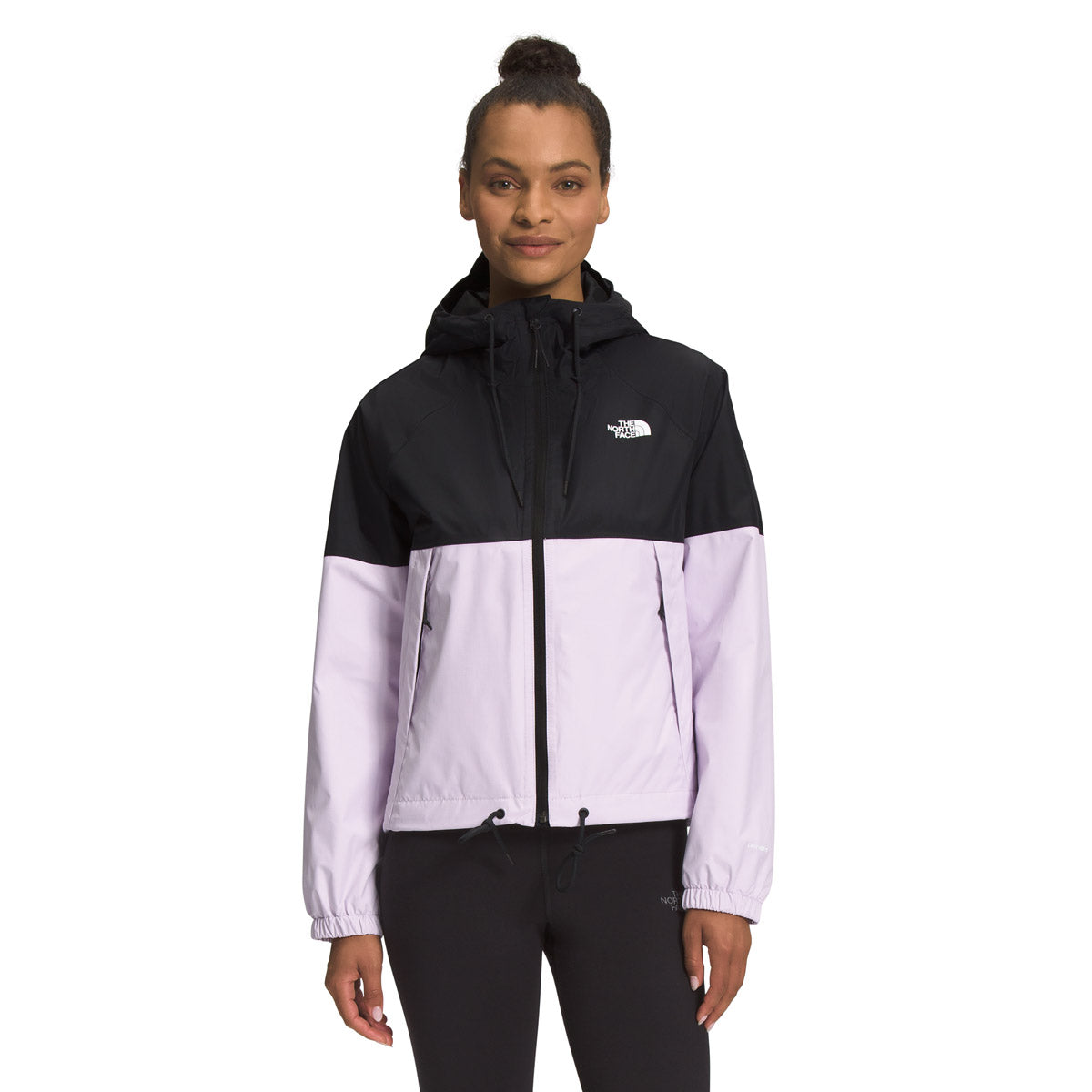 The North Face Women&#39;s Antora Rain Hoodie TNF Black/avender Fog / L