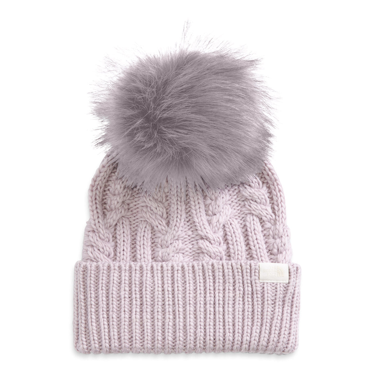 The North Face Women&#39;s Oh Mega Fur Pom Beanie Lavender Fog