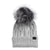 The North Face Women's Oh Mega Fur Pom Beanie TNF Light Grey Heather