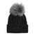 The North Face Women's Oh Mega Fur Pom Beanie TNF Black