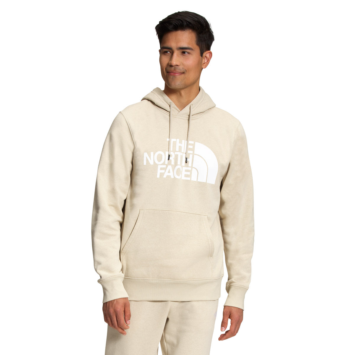 The North Face Men&#39;s Half Dome Pullover Hoodie Gravel/TNF White