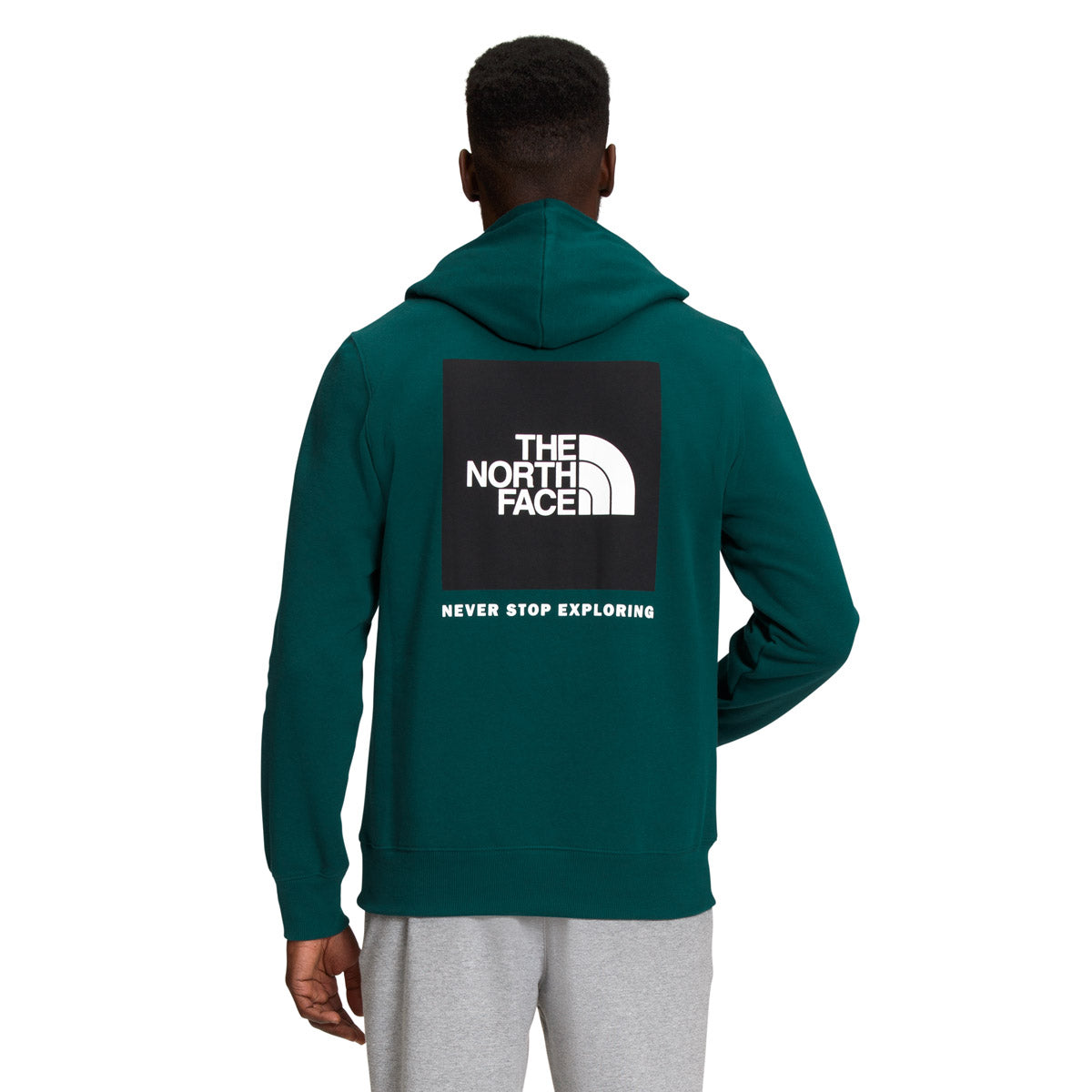 The North Face Men&#39;s Box NSE Pullover Hoodie Ponderosa Green/TNF Black