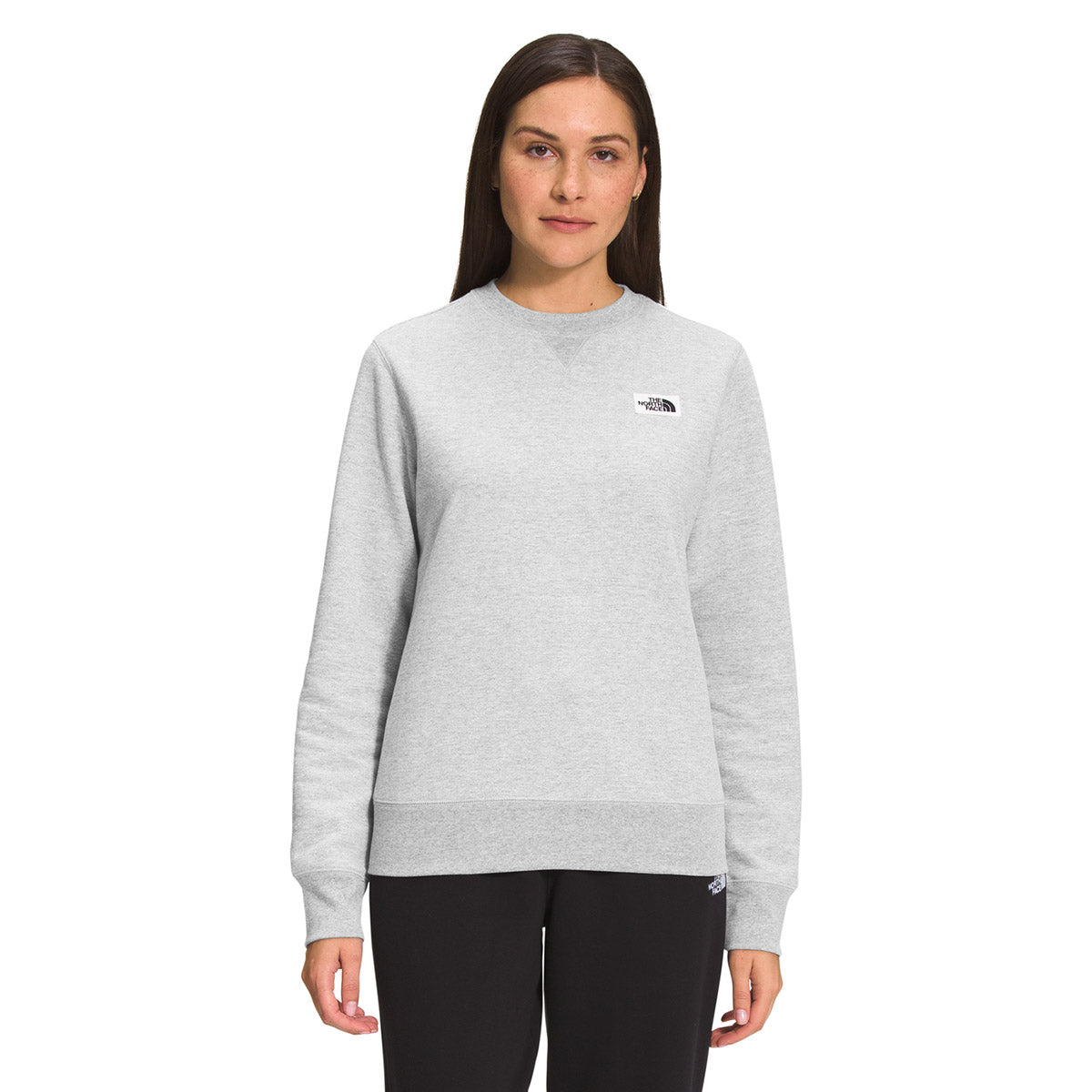 The North Face Women's Heritage Patch Crew TNF Light Grey Heather