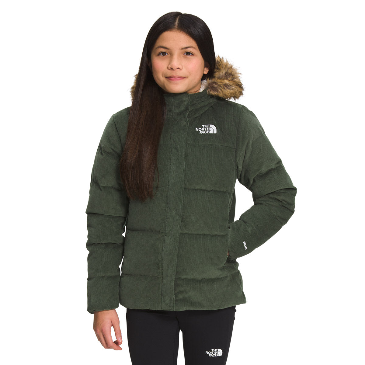 The North Face Girls&#39; Printed North Down Fleece-Lined Parka