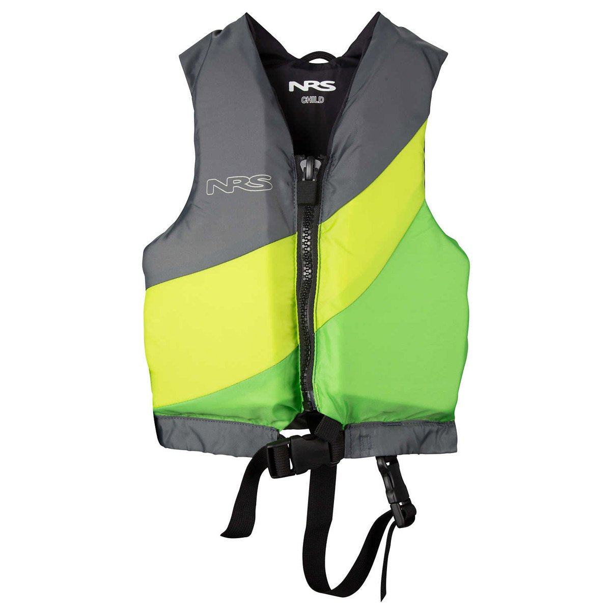 NRS Childs Crew PFD Green/Gray