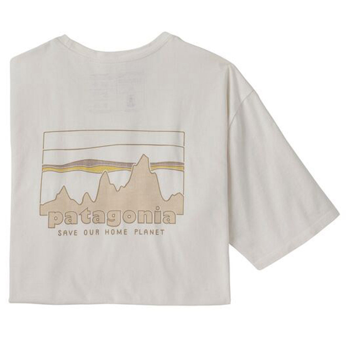 Patagonia Men&#39;s &#39;73 Skyline Organic T-Shirt Birch White