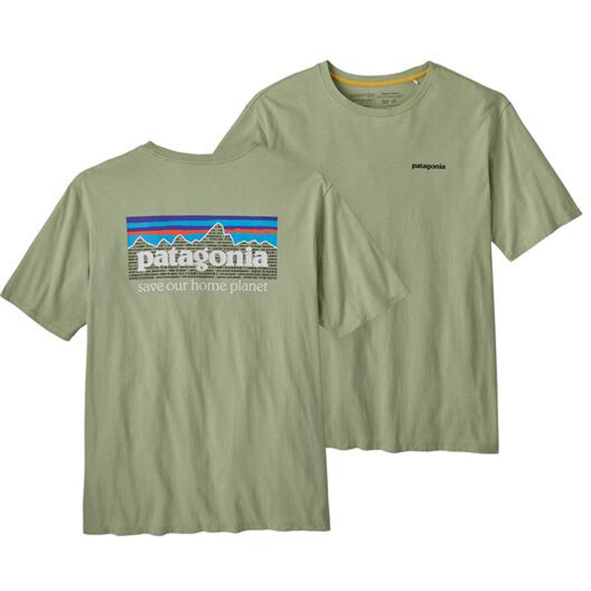 Patagonia Men&#39;s P-6 Mission Organic T-Shirt Salvia Green