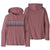 Patagonia Men's Capilene Cool Daily Graphic Hoody Line Logo Ridge tripe: Evening Mauve X-Dye / S