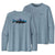 Patagonia Men's Long-Sleeved Cap Cool Daily Fish Graphic Shirt Fitz Roy Trout: Steam Blue X-Dye