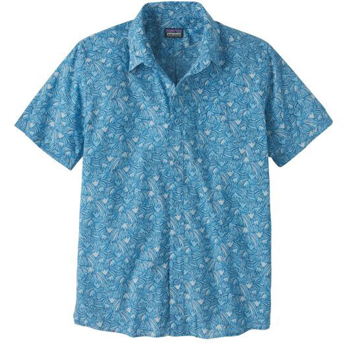 Patagonia Men&#39;s Go To Shirt Block Party: Lago Blue