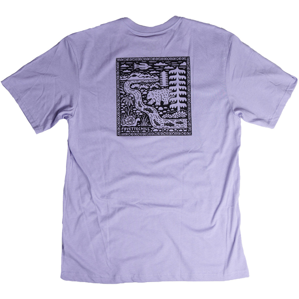 Fayettechill Papel Picado Short Sleeve Tee Heather Lilac