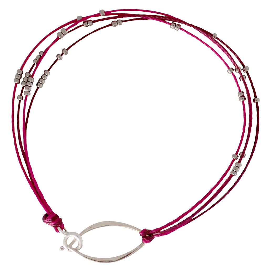 Bronwen Radiance Bracelet Mixed Pinks - Silver